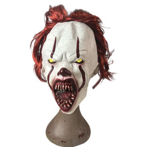 Unisex Unbranded pennywise Costume Mask One Size White Red